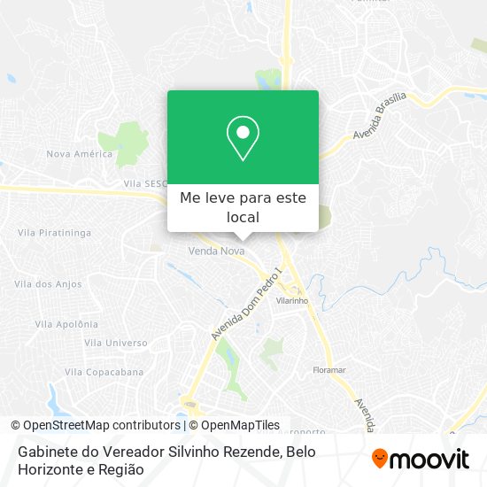 Gabinete do Vereador Silvinho Rezende mapa