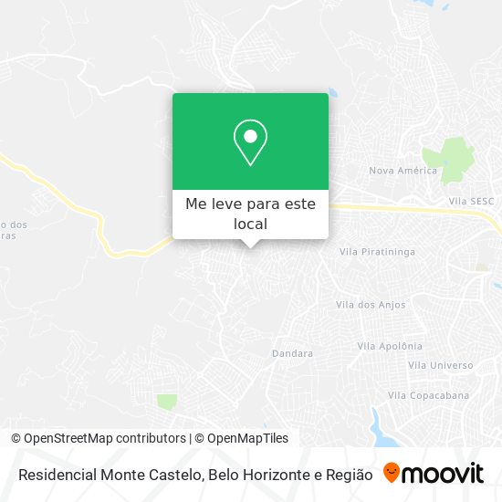 Residencial Monte Castelo mapa