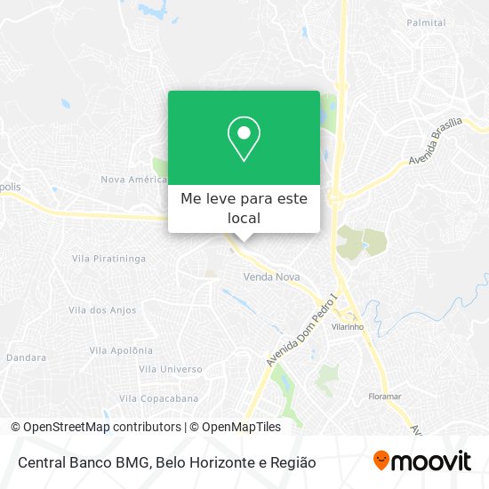 Central Banco BMG mapa