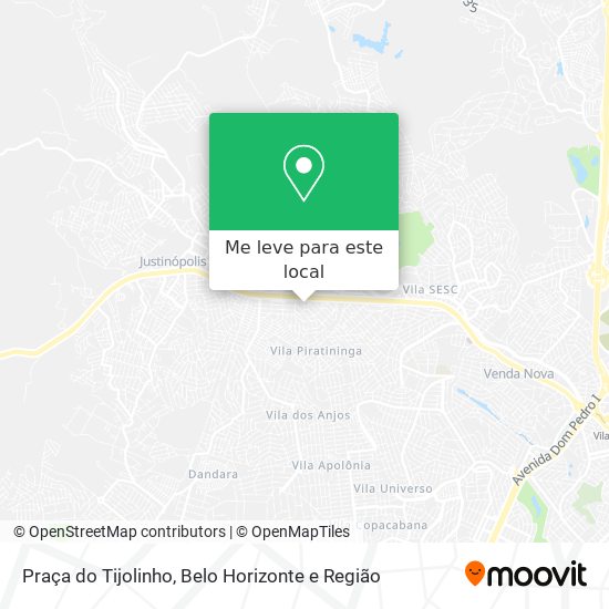 Praça do Tijolinho mapa