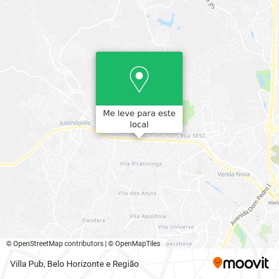 Villa Pub mapa