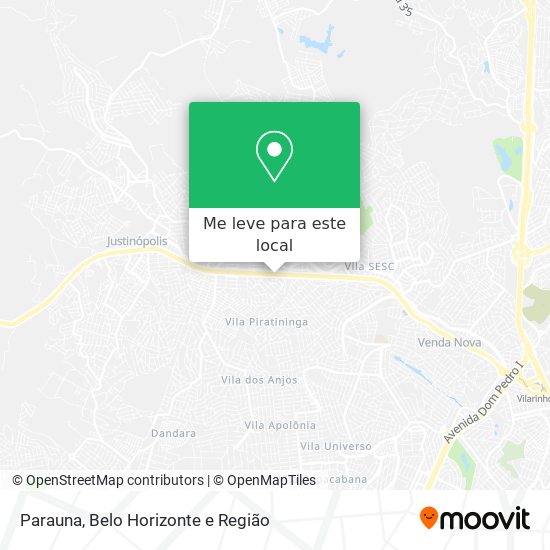 Parauna mapa