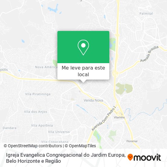Igreja Evangelica Congregacional do Jardim Europa mapa