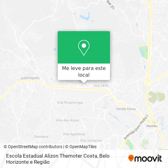 Escola Estadual Alizon Themoter Costa mapa
