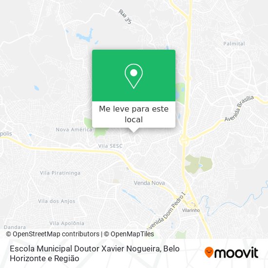 Escola Municipal Doutor Xavier Nogueira mapa