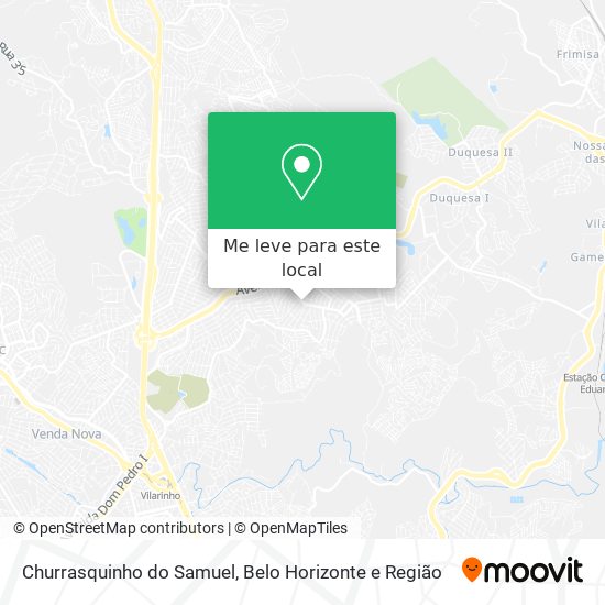 Churrasquinho do Samuel mapa