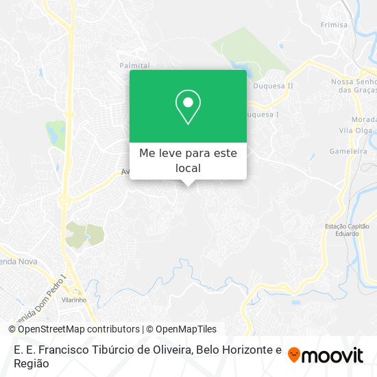 E. E. Francisco Tibúrcio de Oliveira mapa