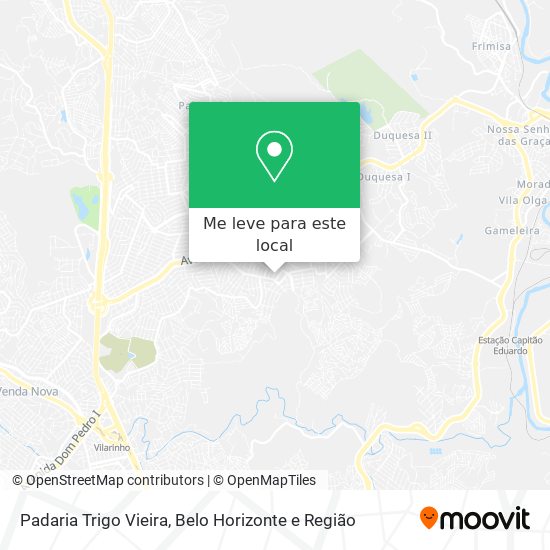 Padaria Trigo Vieira mapa