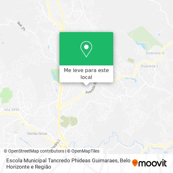 Escola Municipal Tancredo Phideas Guimaraes mapa