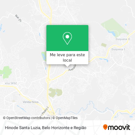 Hinode Santa Luzia mapa
