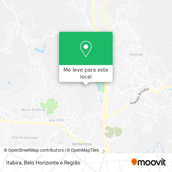 Itabira mapa