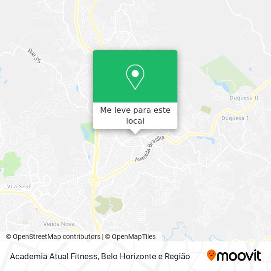 Academia Atual Fitness mapa