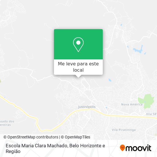 Escola Maria Clara Machado mapa