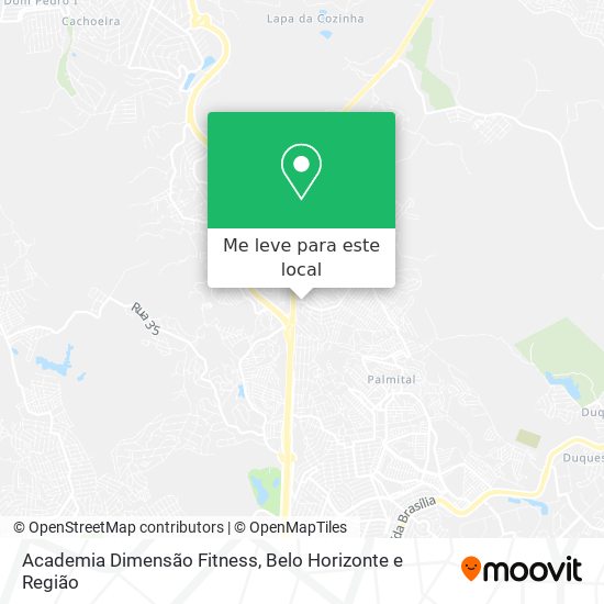 Academia Dimensão Fitness mapa