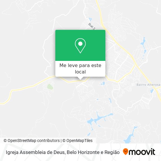 Igreja Assembleia de Deus mapa