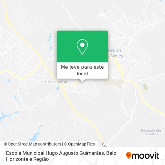 Escola Municipal Hugo Augusto Guimarães mapa