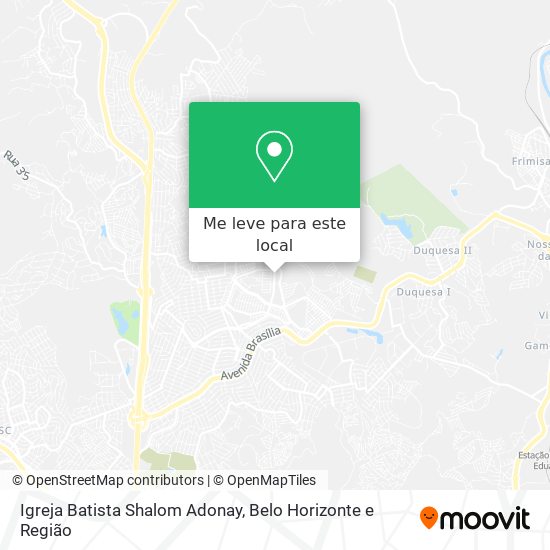 Igreja Batista Shalom Adonay mapa
