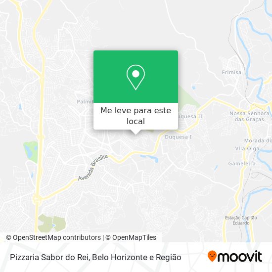 Pizzaria Sabor do Rei mapa