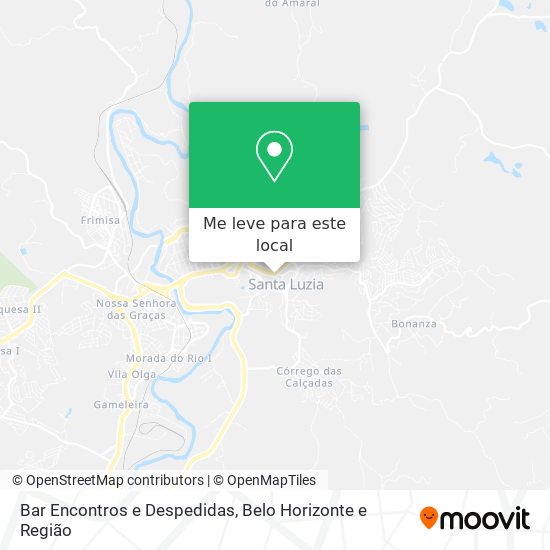 Bar Encontros e Despedidas mapa