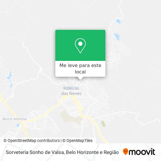 Sorveteria Sonho de Valsa mapa