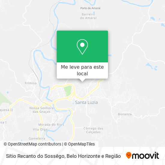 Sítio Recanto do Sossêgo mapa