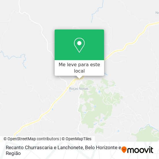 Recanto Churrascaria e Lanchonete mapa