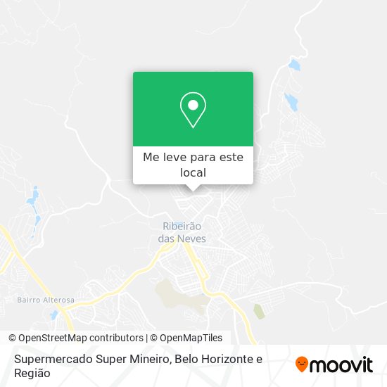 Supermercado Super Mineiro mapa