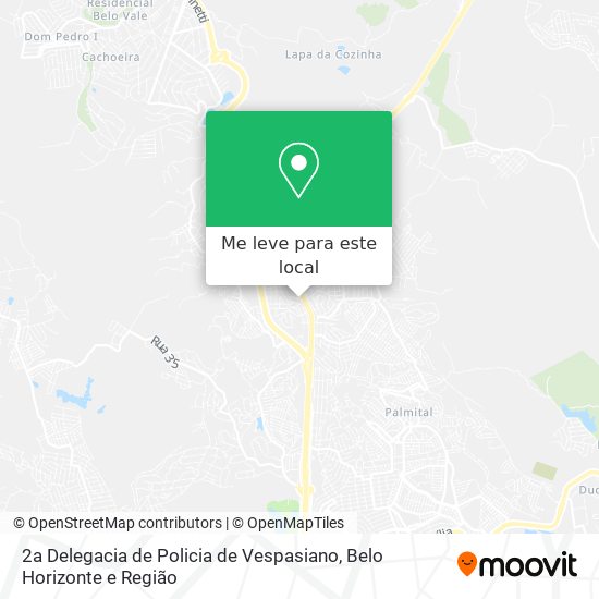 2a Delegacia de Policia de Vespasiano mapa