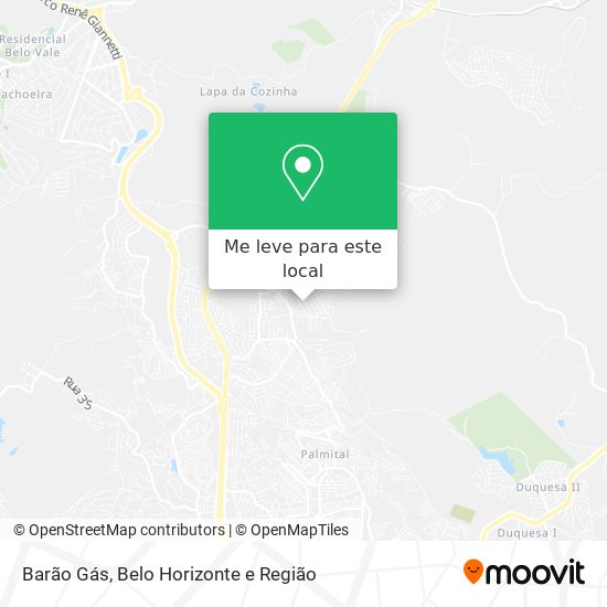 Barão Gás mapa
