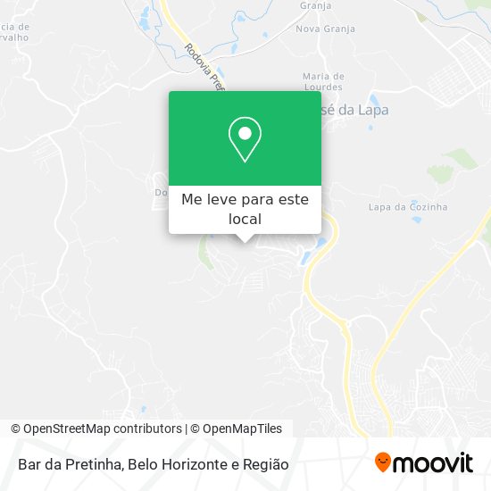 Bar da Pretinha mapa