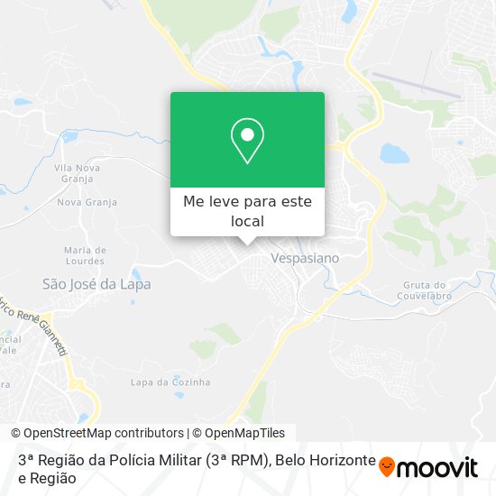 3ª Região da Polícia Militar (3ª RPM) mapa