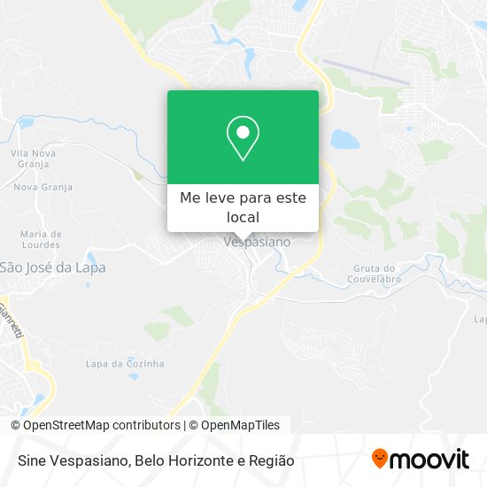Sine Vespasiano mapa