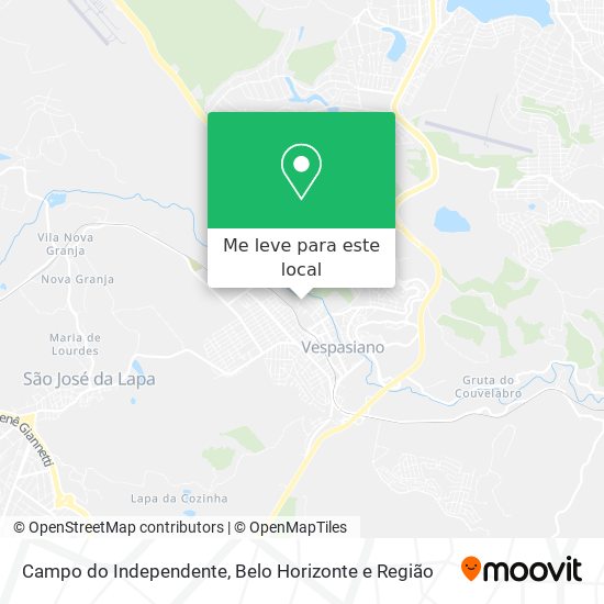 Campo do Independente mapa