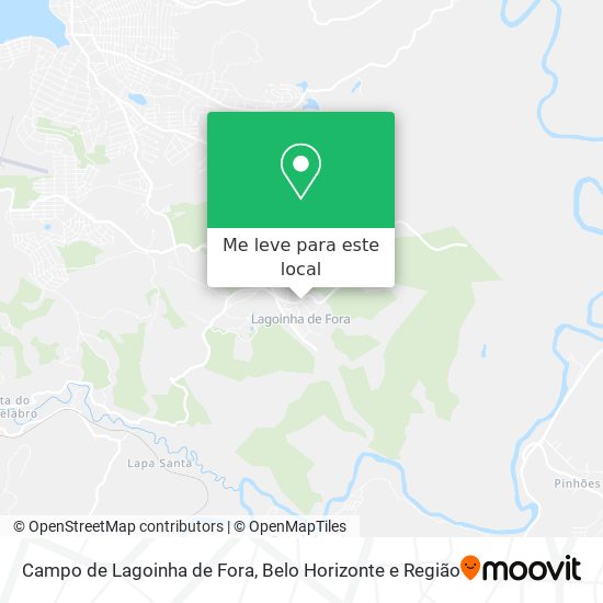 Campo de Lagoinha de Fora mapa
