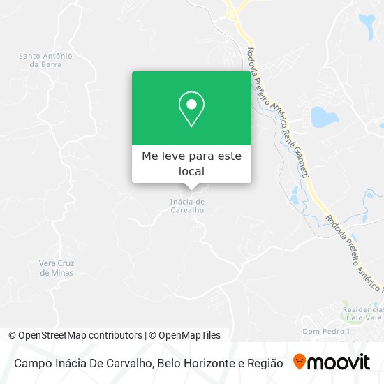 Campo Inácia De Carvalho mapa