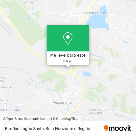 Bio-Rad Lagoa Santa mapa