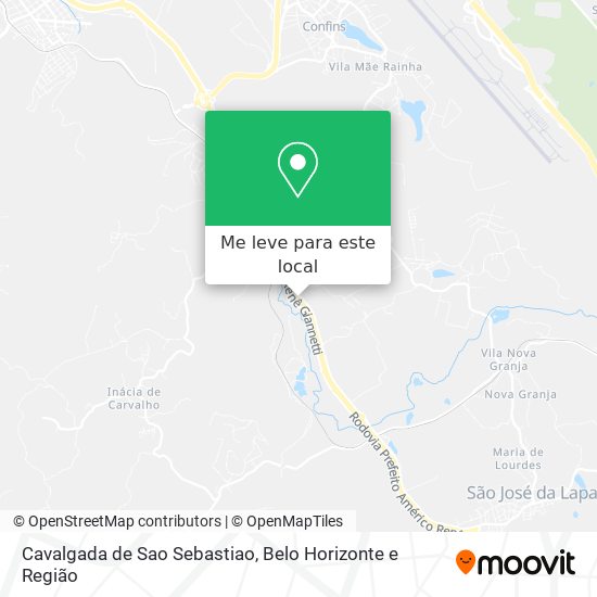 Cavalgada de Sao Sebastiao mapa