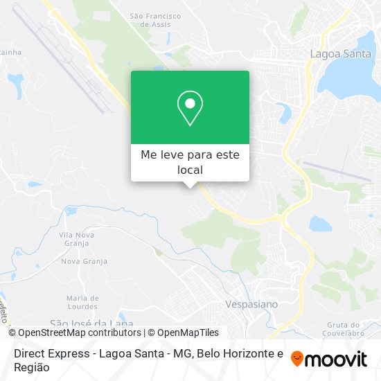 Direct Express - Lagoa Santa - MG mapa