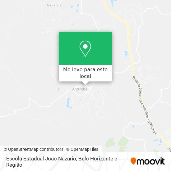 Escola Estadual João Nazário mapa