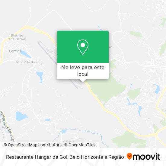 Restaurante Hangar da Gol mapa