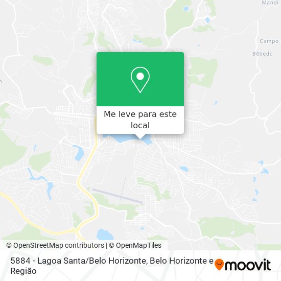 5884 - Lagoa Santa / Belo Horizonte mapa
