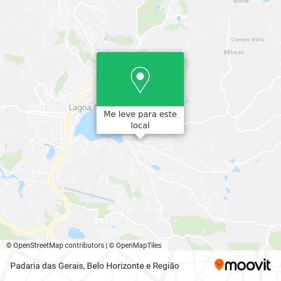 Padaria das Gerais mapa