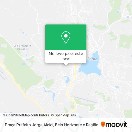 Praça Prefeito Jorge Alcici mapa