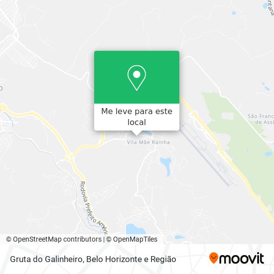 Gruta do Galinheiro mapa