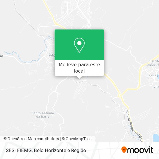 SESI FIEMG mapa