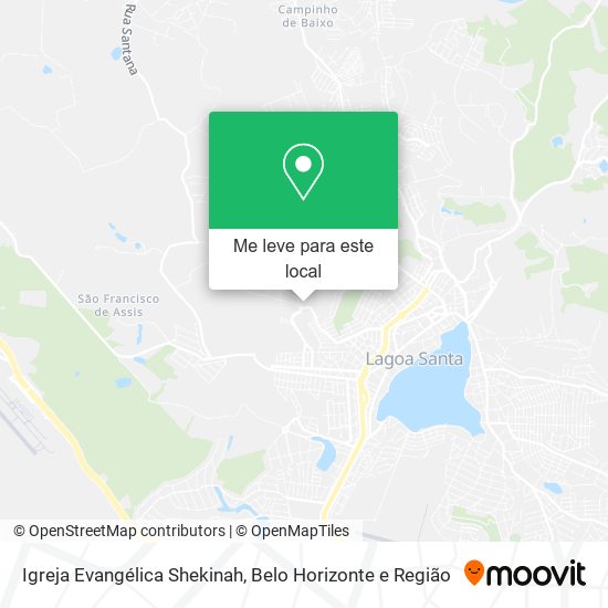 Igreja Evangélica Shekinah mapa