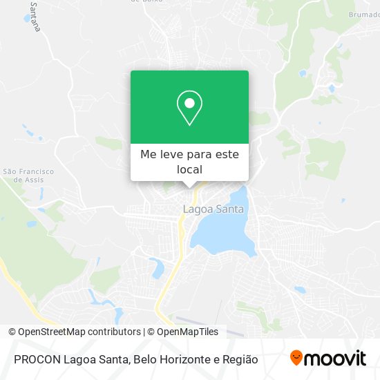 PROCON Lagoa Santa mapa