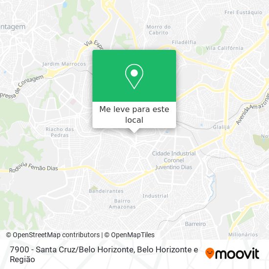 7900 - Santa Cruz / Belo Horizonte mapa