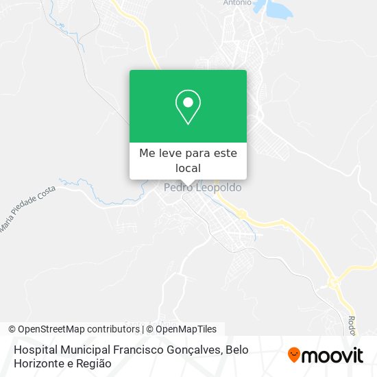 Hospital Municipal Francisco Gonçalves mapa