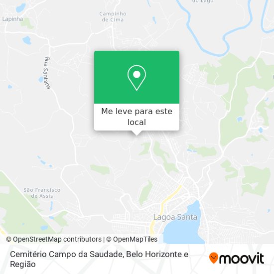 Cemitério Campo da Saudade mapa